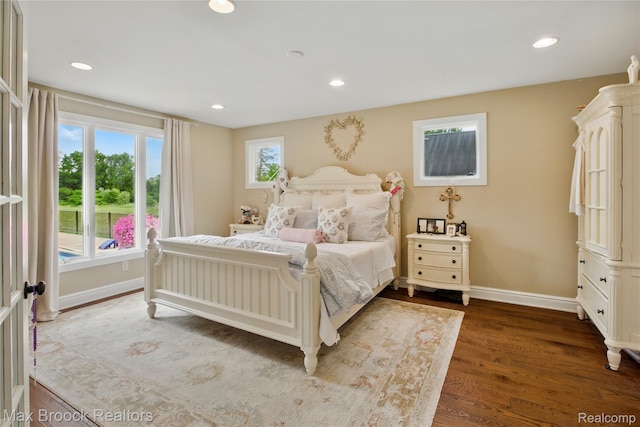 187 Darwin Rd, Pinckney, MI 48169 - bedroom with dark wood-type flooring and recessed lighting