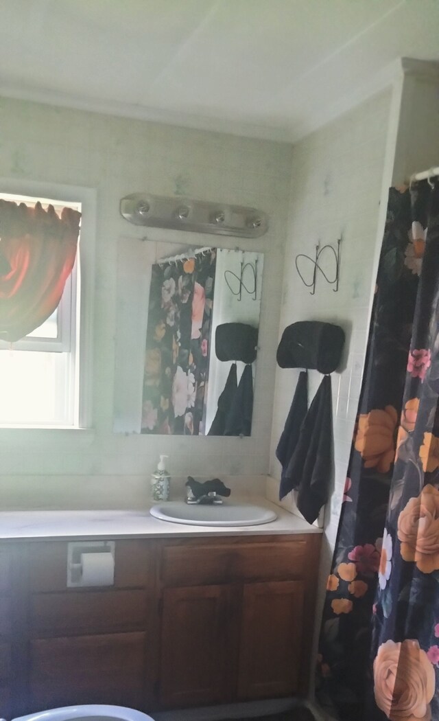 full bathroom with vanity