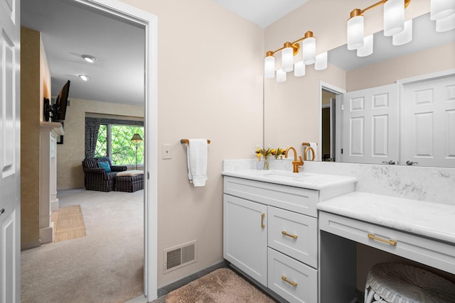 3603 Creekside Dr, Ann Arbor, MI 48105 - bathroom with vanity and visible vents