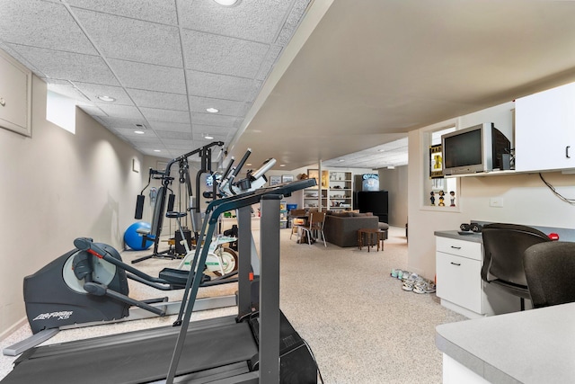 3603 Creekside Dr, Ann Arbor, MI 48105 - workout area with recessed lighting