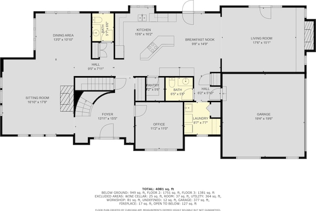 3603 Creekside Dr, Ann Arbor, MI 48105 - floor plan