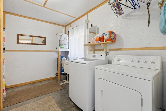 10458 Sleepy Hollow Ln, Mecosta, MI 49332 - washroom featuring washer and clothes dryer