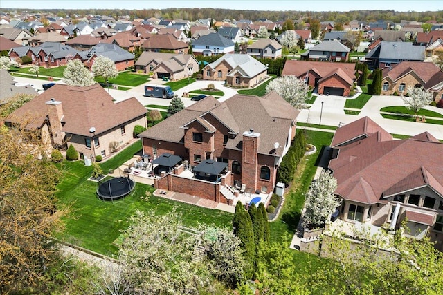 drone / aerial view featuring a residential view