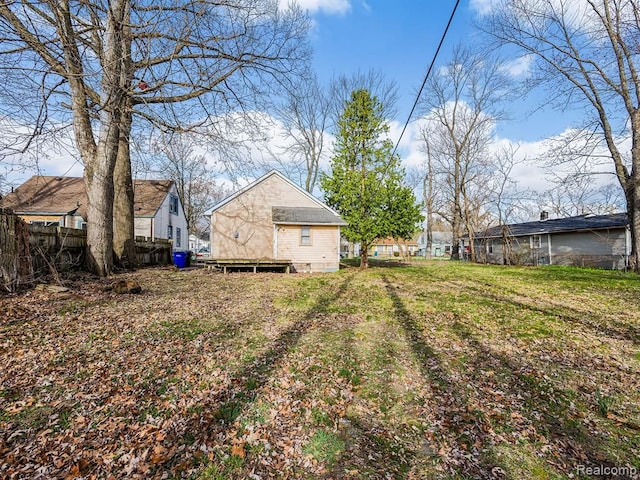 19916 Salem St, Detroit, MI 48219 - view of yard with a residential view and fence