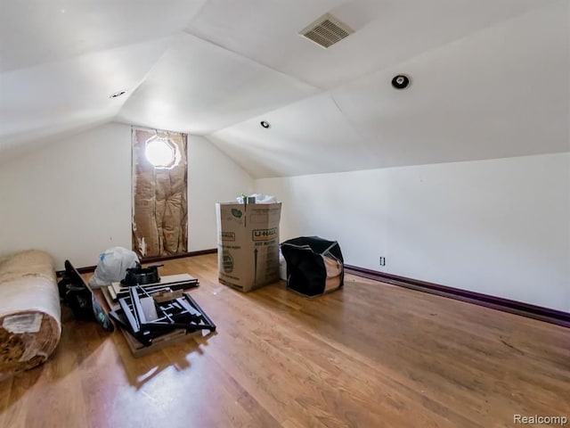 19916 Salem St, Detroit, MI 48219 - bonus room with visible vents, wood finished floors, and lofted ceiling