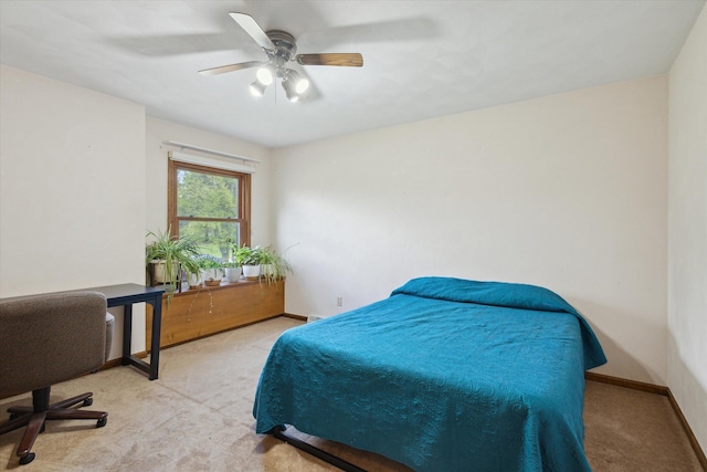 11104 Southbrook Dr, Ceresco, MI 49033 - carpeted bedroom with a ceiling fan and baseboards
