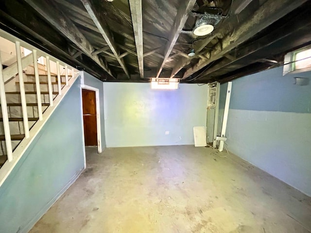 16476 Rossini Dr, Detroit, MI 48205 - below grade area with stairs