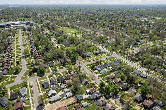 aerial view featuring a residential view