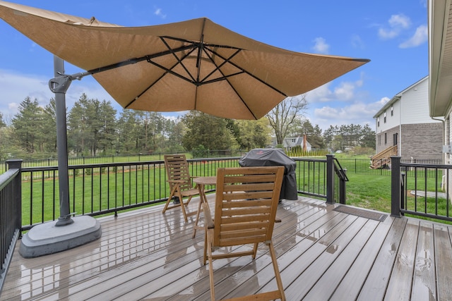3166 Roma, Wixom, MI 48393 - deck featuring view of wooded area