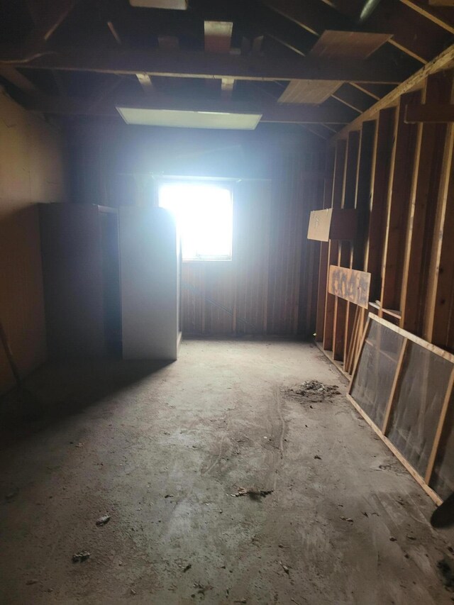 view of attic
