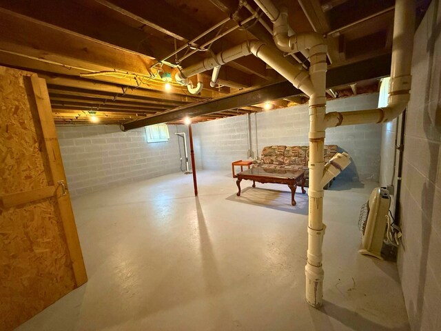 view of below grade area