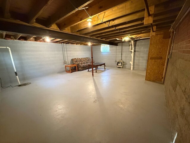 view of basement