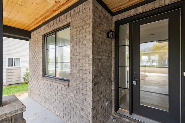 45518 Jefferson Ave, Chesterfield, MI 48047 - view of exterior entry with brick siding