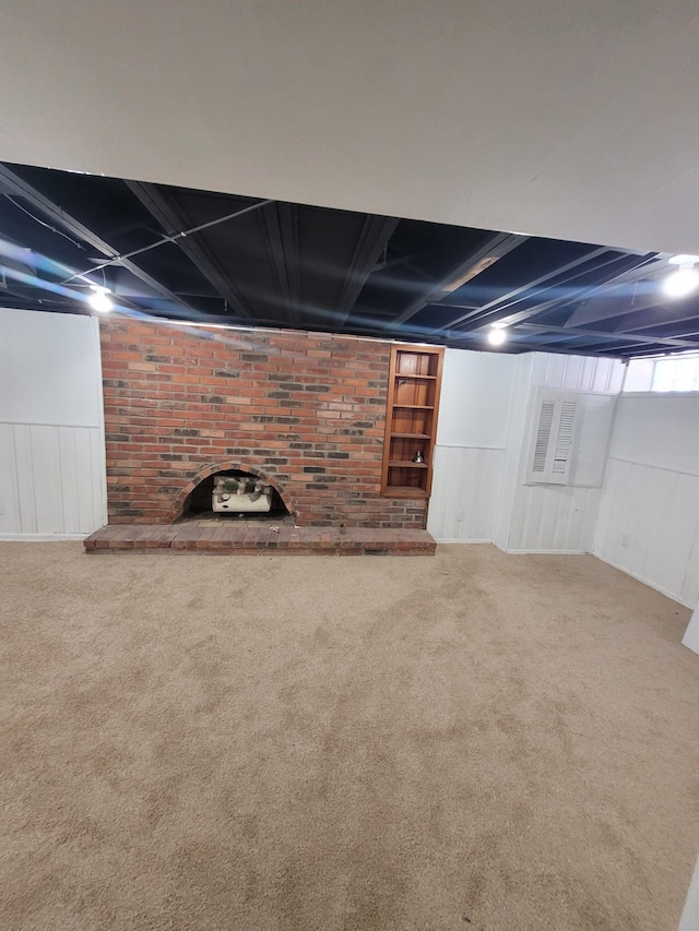 9340 Mansfield St, Detroit, MI 48228 - basement featuring carpet