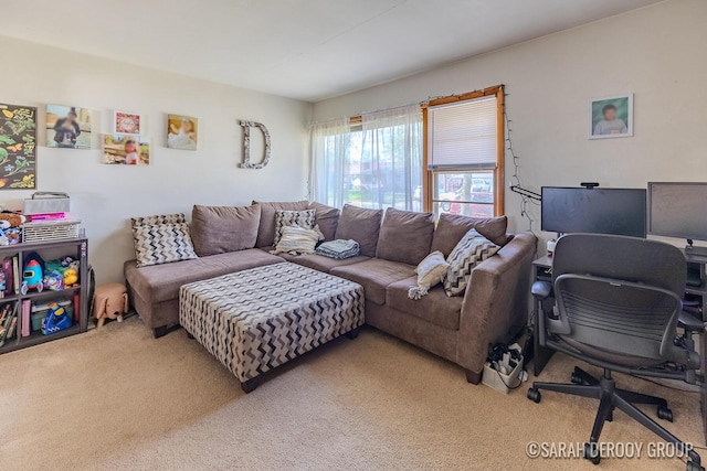 2324-2326 38th St SW, Wyoming, MI 49519 - carpeted living room featuring a desk
