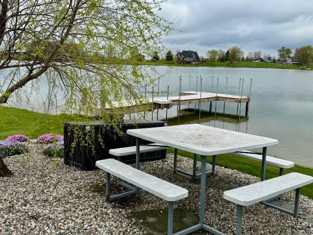 2660 Bay Pt, Imlay City, MI 48444 - dock area featuring a water view