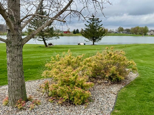 2660 Bay Pt, Imlay City, MI 48444 - view of community with a water view and a yard