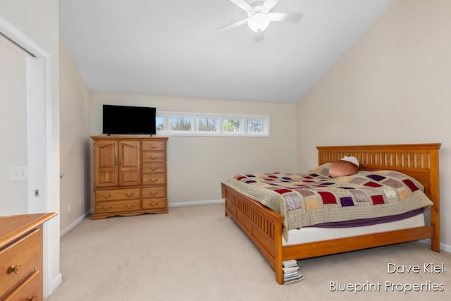 1854 Pinehill Dr, Hastings, MI 49058 - bedroom featuring light colored carpet, baseboards, and a ceiling fan