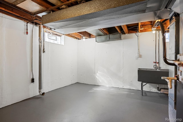 21815-21811 Coolidge, Oak Park, MI 48237 - basement featuring a sink