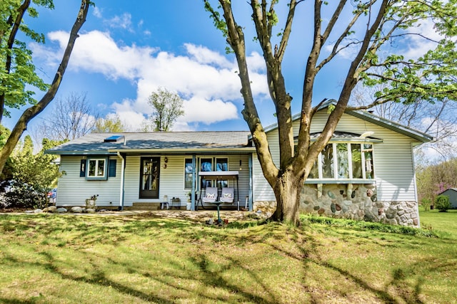 1273 Little John Lake Rd, Allegan, MI 49010 - view of front of home with a front lawn