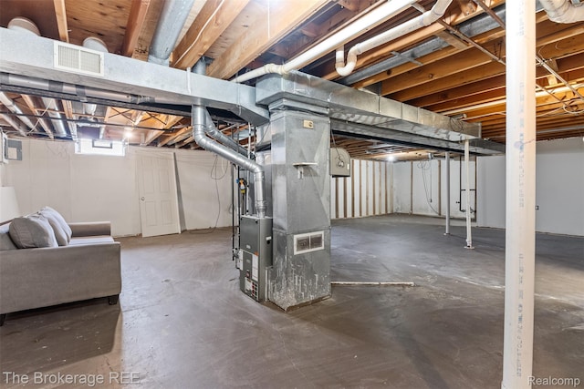 42269 Birch Tree Ln, Clinton Township, MI 48038 - below grade area featuring heating unit