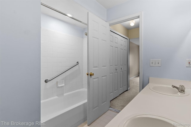 42269 Birch Tree Ln, Clinton Township, MI 48038 - full bathroom featuring vanity and shower / bath combination