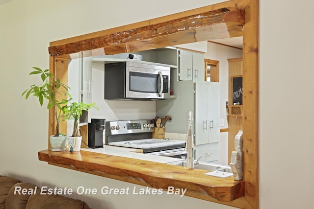 kitchen with stainless steel appliances