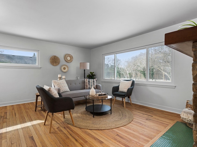 1330 N Orchard Dr, Traverse City, MI 49686 - living room with wood finished floors, plenty of natural light, and baseboards