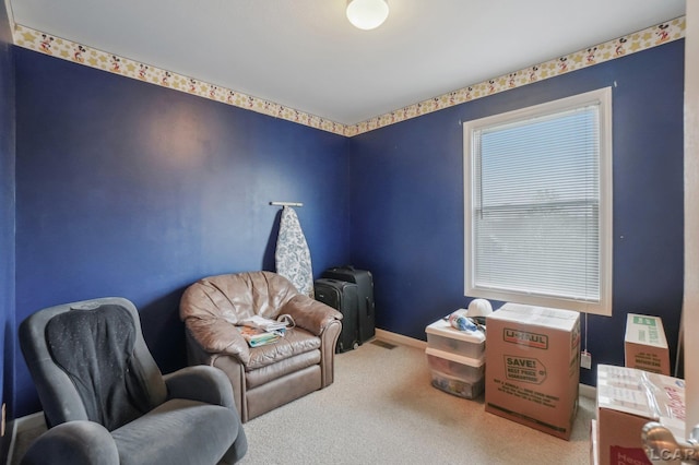 2924 E Valley Rd, Adrian, MI 49221 - sitting room featuring carpet flooring and baseboards