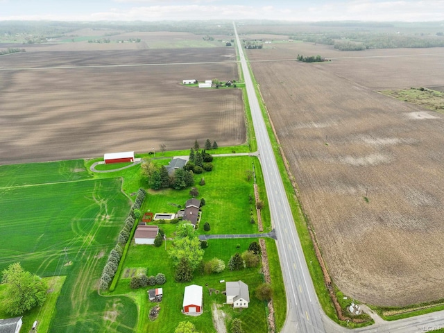 aerial view of sparsely populated area