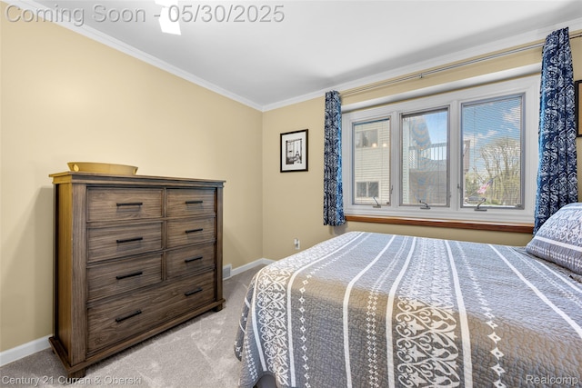 1162 Heights Rd, Lake Orion, MI 48362 - carpeted bedroom with crown molding and baseboards