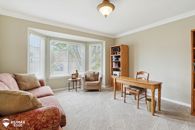 4433 Sunset Blvd, Grand Blanc, MI 48439 - office space with ornamental molding, light colored carpet, and baseboards