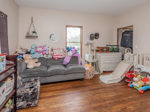 living room featuring wood finished floors