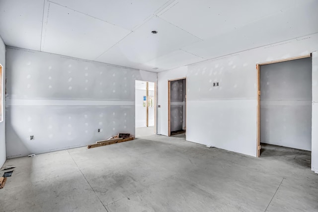 view of spare room