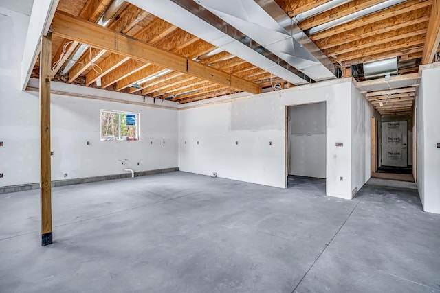 view of basement