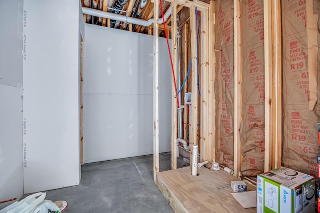 view of basement