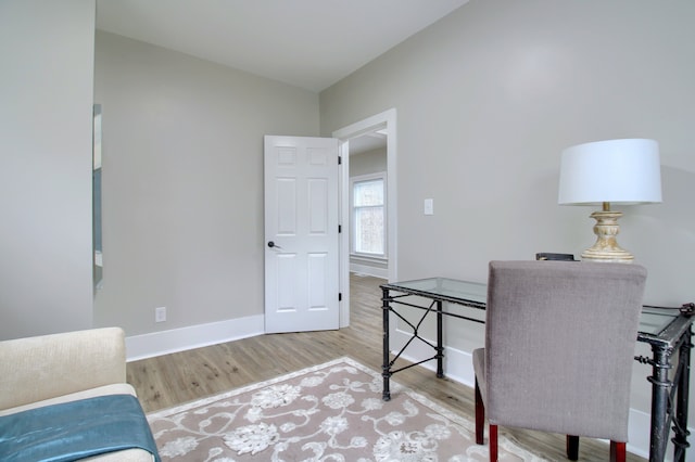 127 Bates St, Jackson, MI 49202 - office with wood finished floors and baseboards