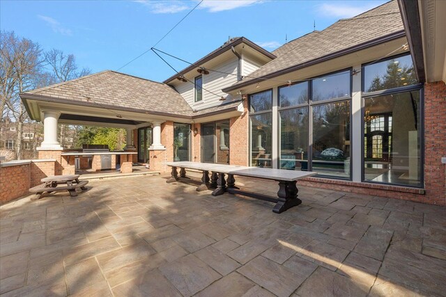 view of patio / terrace featuring area for grilling