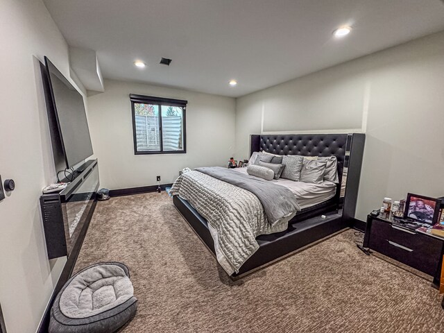 47490 Bellagio Dr, Northville, MI 48167 - bedroom featuring carpet floors, recessed lighting, and baseboards