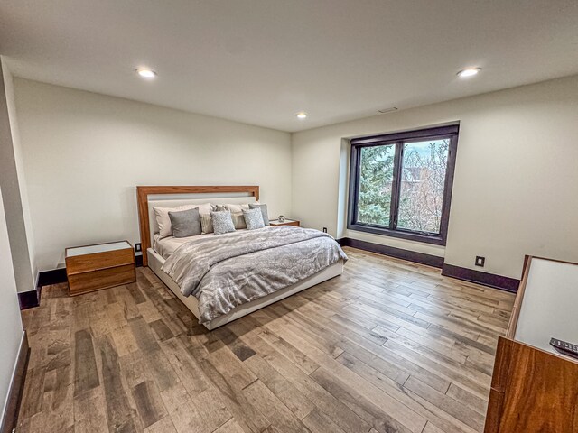 47490 Bellagio Dr, Northville, MI 48167 - bedroom featuring wood finished floors, recessed lighting, and baseboards