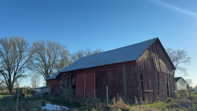 view of barn