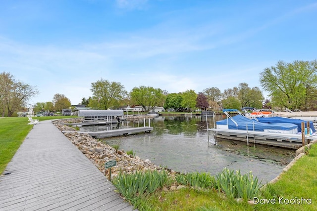 dock with a water view