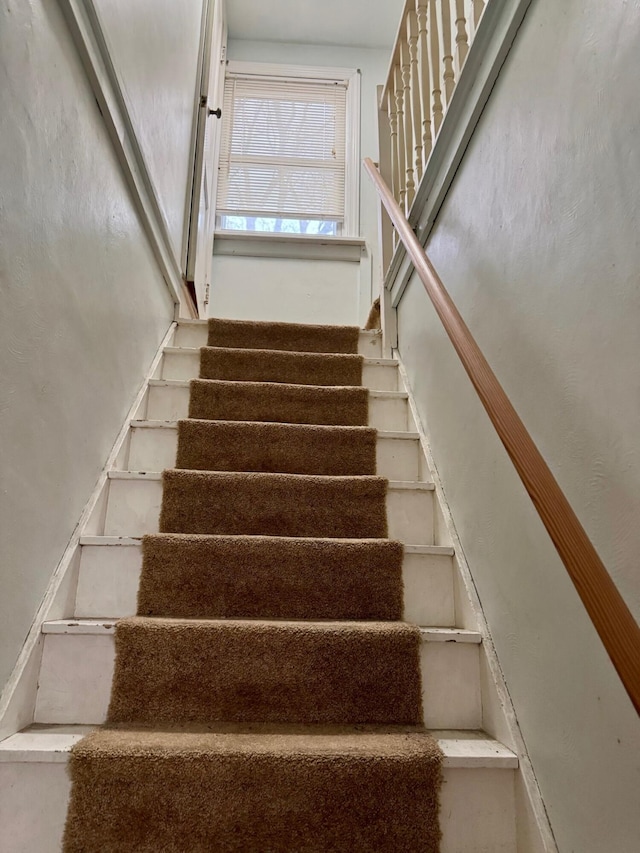view of stairway