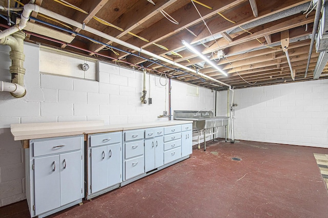 2228 Washington Ave, Saint Joseph, MI 49085 - unfinished below grade area with a sink