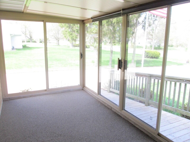 2228 Washington Ave, Saint Joseph, MI 49085 - unfurnished sunroom with healthy amount of natural light and carpet