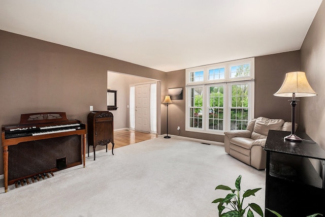 1079 Trailside Blvd, Wixom, MI 48393 - living room with carpet and baseboards