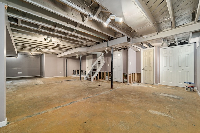 8373 Mckinley, Center Line, MI 48015 - below grade area featuring stairway
