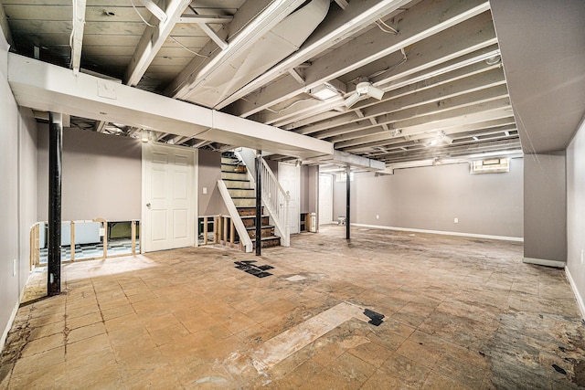 8373 Mckinley, Center Line, MI 48015 - below grade area featuring stairs