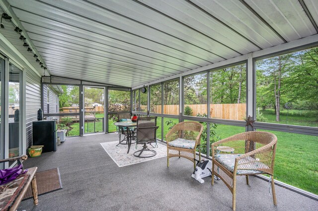 53746 Stevens Ln, Three Rivers, MI 49093 - sunroom / solarium with outdoor dining space