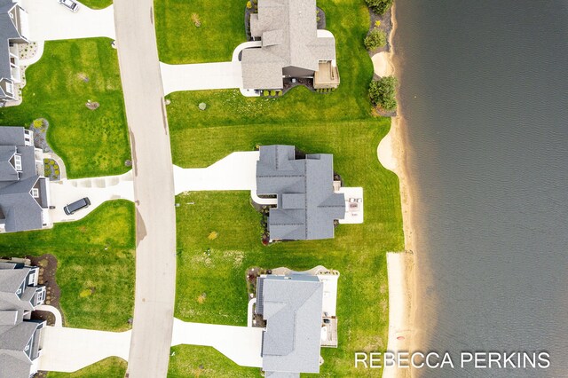 aerial view of residential area